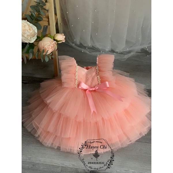 👑VÁY CÔNG CHÚA 3 tầng kẹo bông