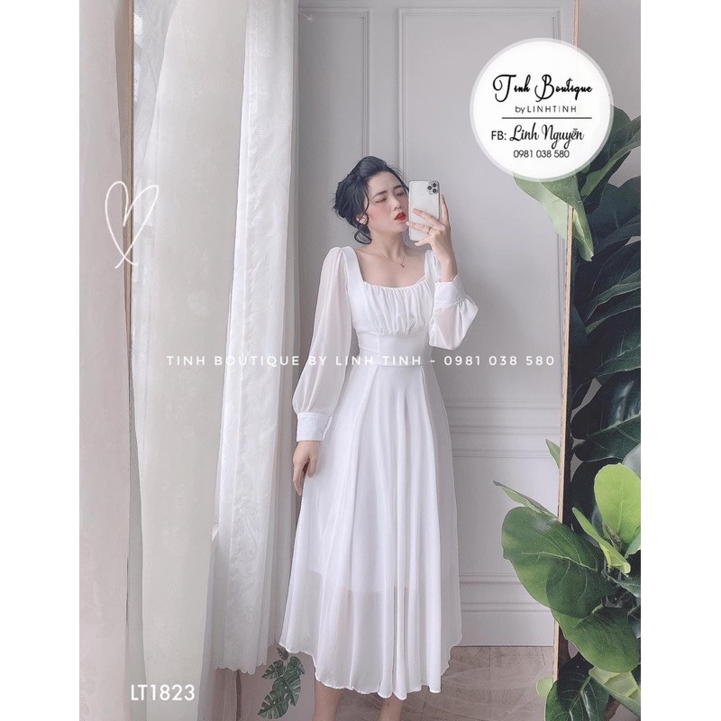 Đầm maxi voan tay dài dáng xoè , Đầm váy maxi đi chơi du lịch cao cấp | BigBuy360 - bigbuy360.vn