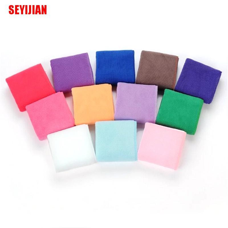 Set 5 Khăn Lau Xe Hơi Hình Vuông Bằng Sợi Microfiber Mềm Mại