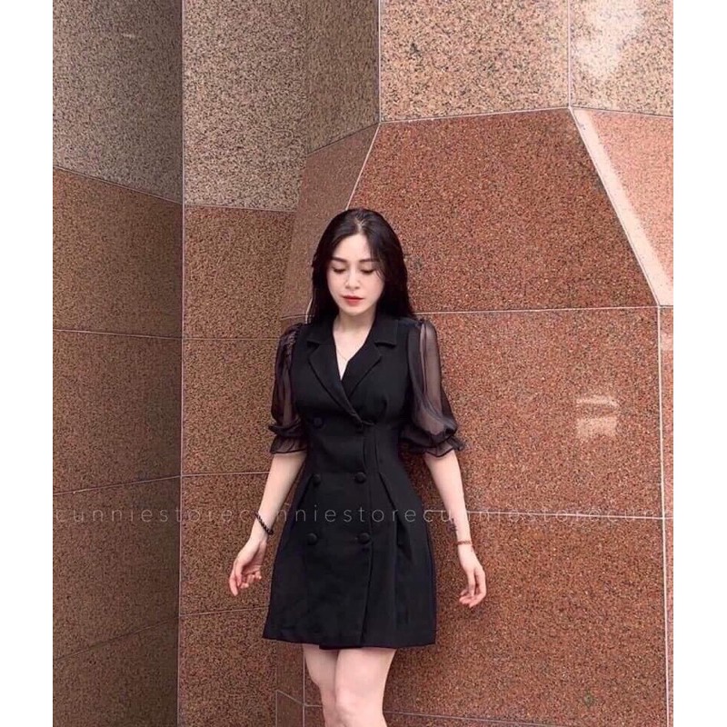 đầm vest tay lưới bigsz