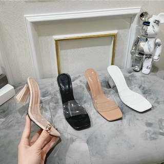 Giày sandal cao gót quai trong gót trong gót trụ L36