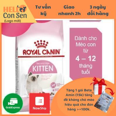 [Quận 2 Ship Now] ROYAL CANIN KITTEN 2KG Thức an cho mèo loại hạt cho mèo nhỏ 4-12 tháng Canin Kitten 2kg