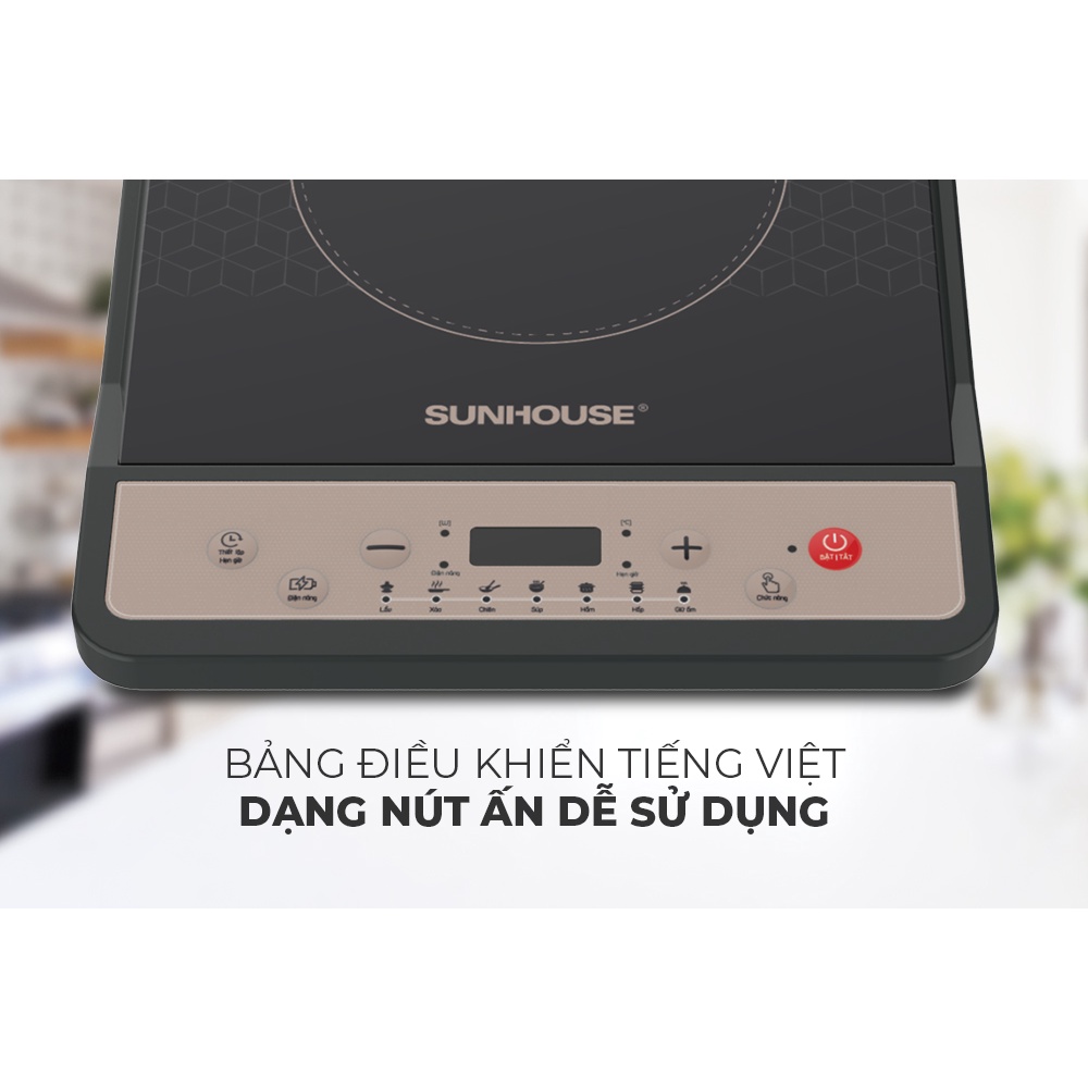 Bếp từ đơn SUNHOUSE SHD6160 - Bảo hành chính hãng 12 tháng