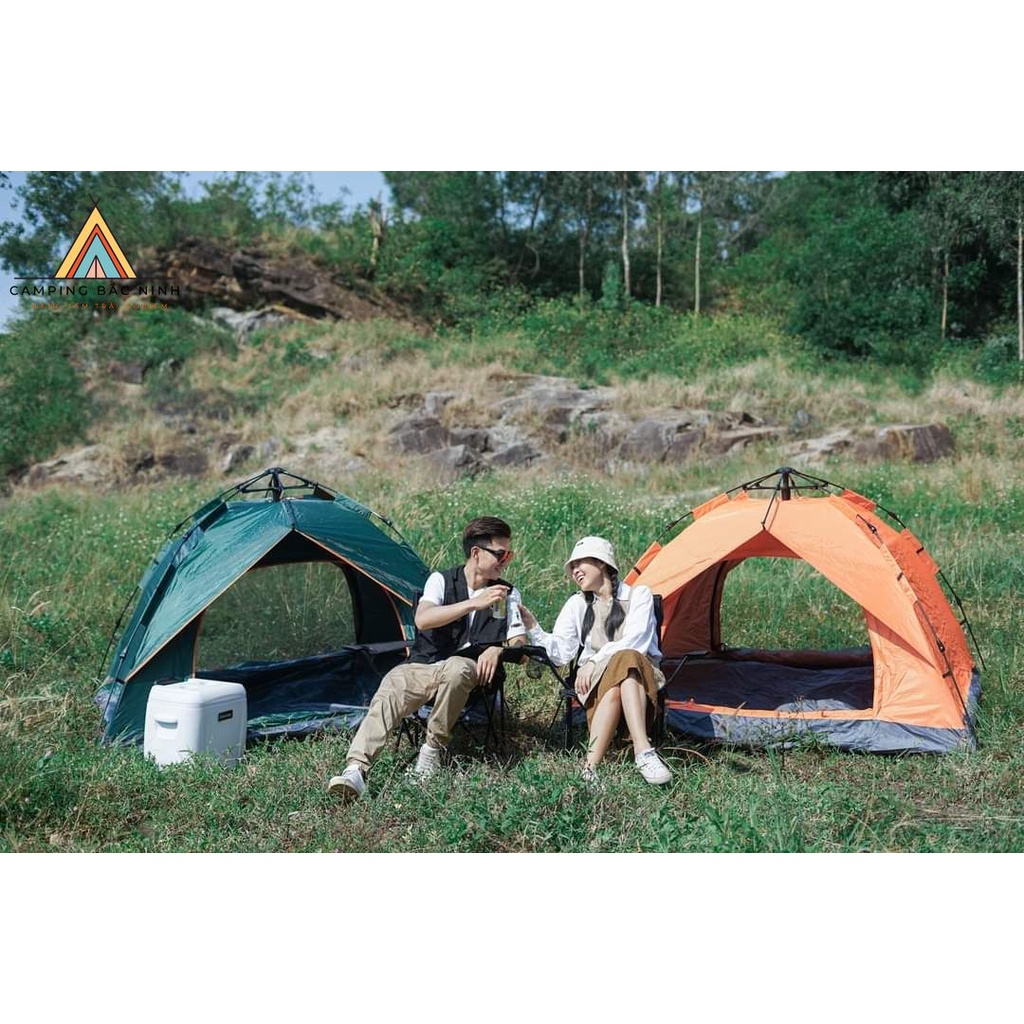 Lều 4 người tự bung 2 cửa 1 lớp thông thoáng