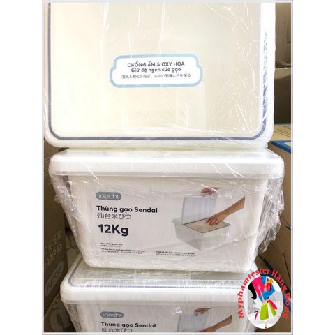 Thùng gạo 12kg xuất Nhật hàng đẹp