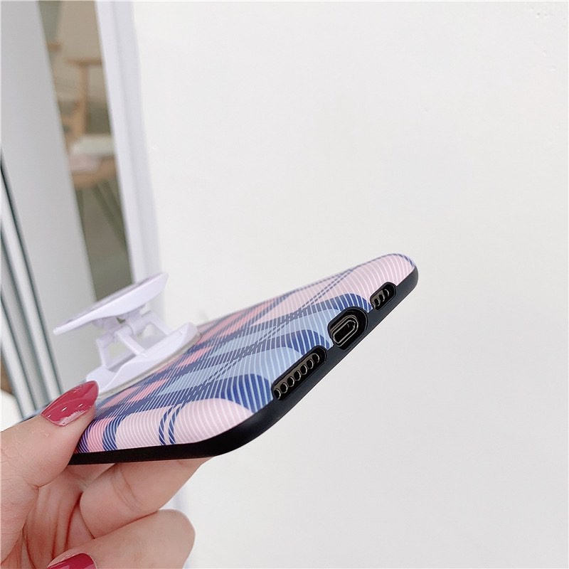 Ốp Lưng Điện Thoại Caro Xanh Tím