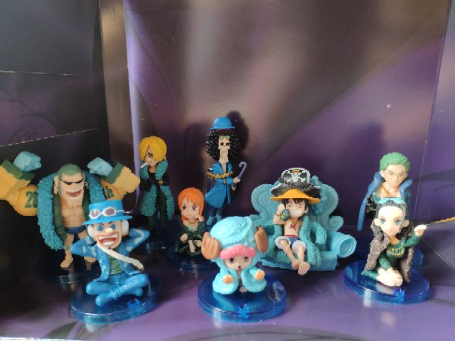 [COMBO 9 EM] Bộ mô hình nhân Vật chibi One piece WCF BĂNG MŨ RƠM anime Phiên bản kỉ niệm 20 năm Luffy robin brook franky