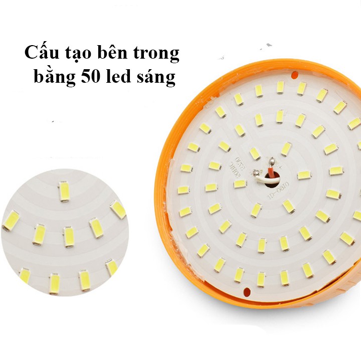 bóng đèn led tích điện có móc treo không cần dây điện siêu tiện lợi