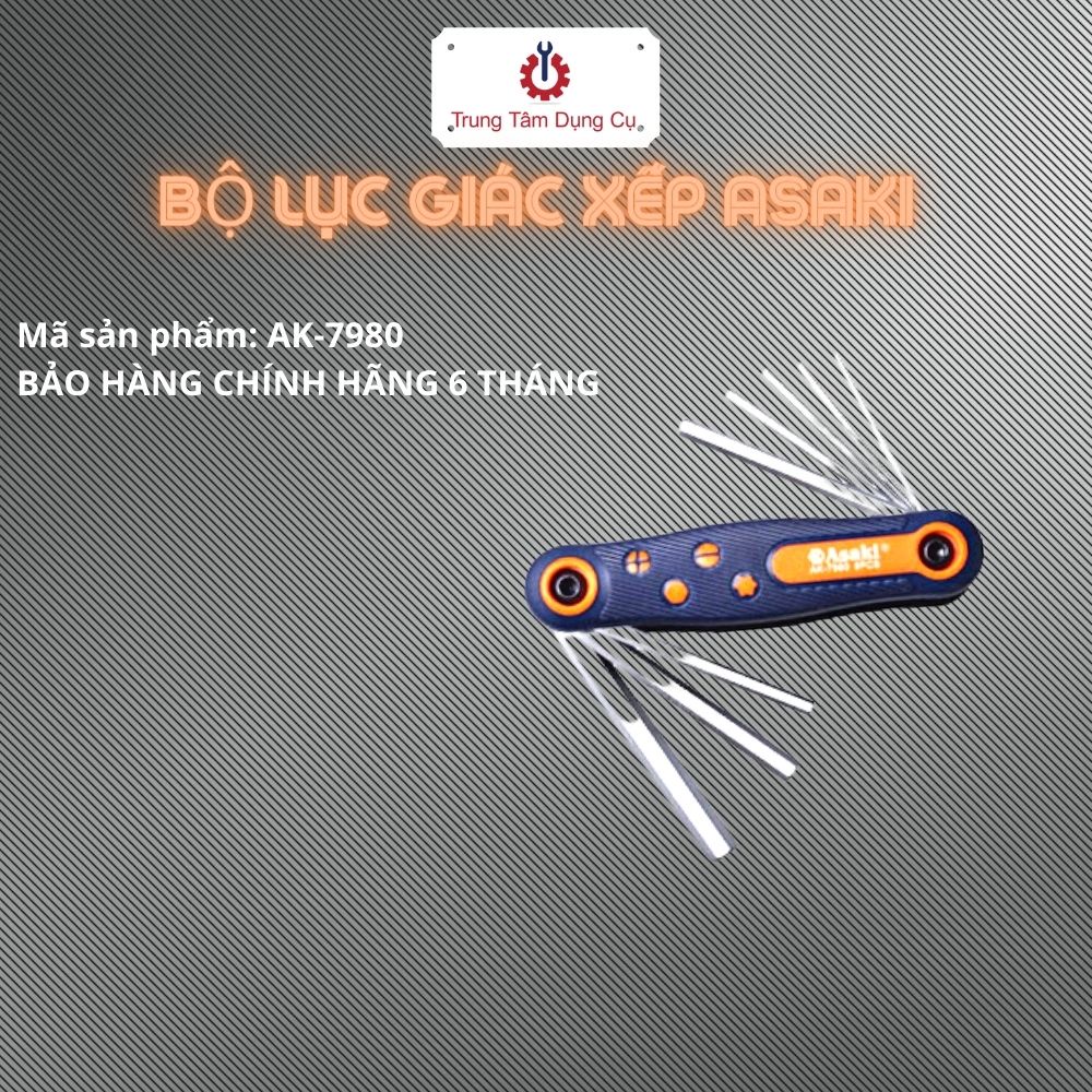 Bộ lục giác xếp Asaki AK-7980