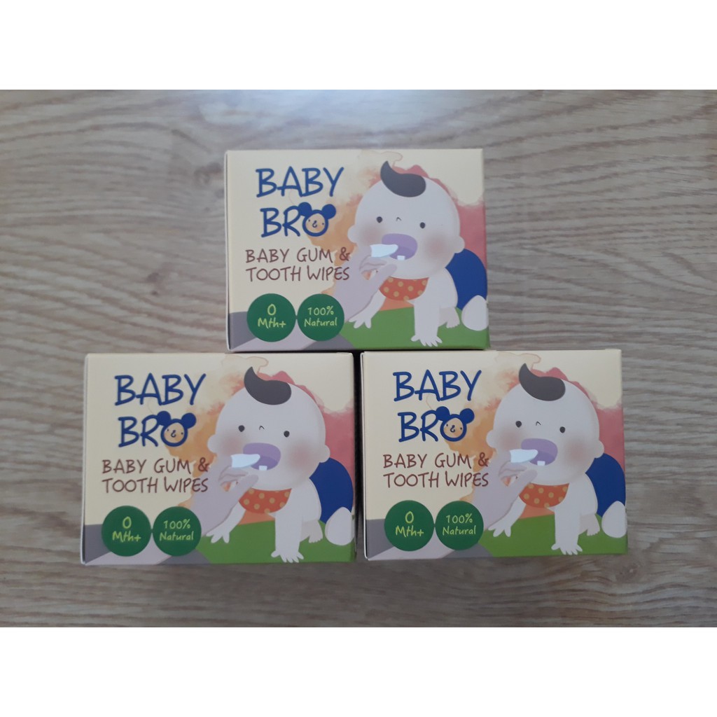 [CHÍNH HÃNG]Rơ Lưỡi Baby bro (Gạc Vệ Sinh Răng Miệng Xylytol Baby bro) Date mới