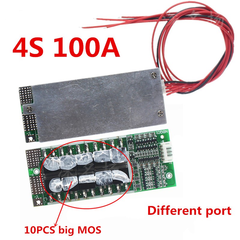 Bảng mạch bảo vệ 4S Lifepo4 BMS 3.2V với bộ lưu trữ năng lượng biến tần UPS chuyên dụng 12V 100A