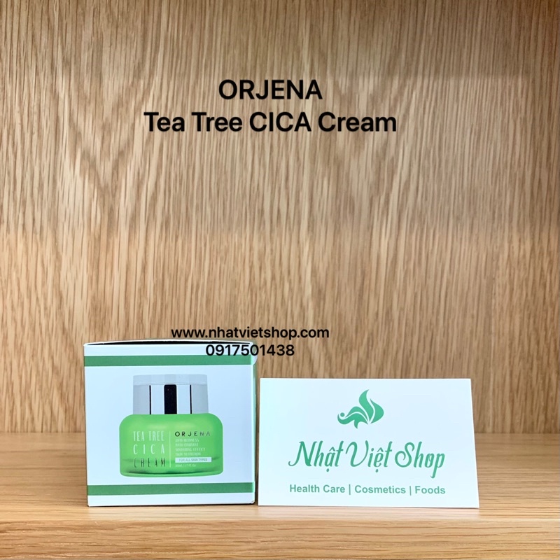 Kem Phục Hồi Da Mụn Nhạy Cảm ORJENA Tea Tree Cica Cream 50ml