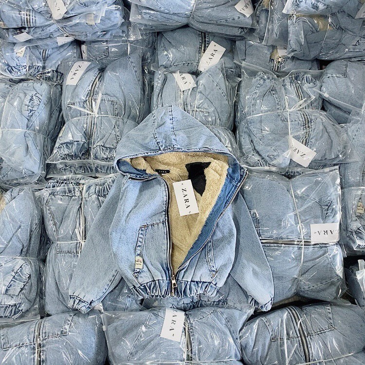 BÁN SỈ - ÁO KHOÁC BÒ KÉO KHÓA LÓT LÔNG MŨ CHUN GẤU CHO BÉ GÁI BG231