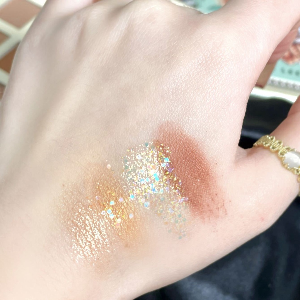 Bảng Phấn Mắt MUGE LEEN 15 Màu Tông Nâu &amp; Nâu Đậm Sắc Tố Trang Điểm Lâu Trôi Không Tì Vết