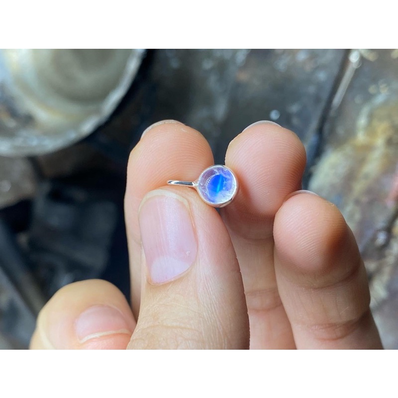 mặt dây bạc 950 đá moonstone!