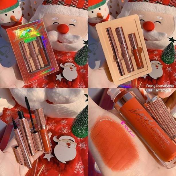 Set 3 món: Kẻ mắt + mascara + son kem Love Swanwish Dream Star Makeup | BigBuy360 - bigbuy360.vn