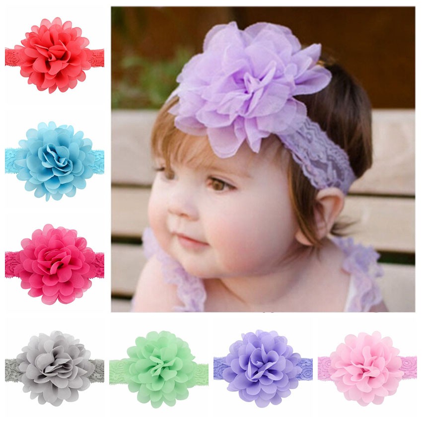 Băng đô KIDSBOWS 578 ren hoa co giãn dễ thương thời trang cho bé gái