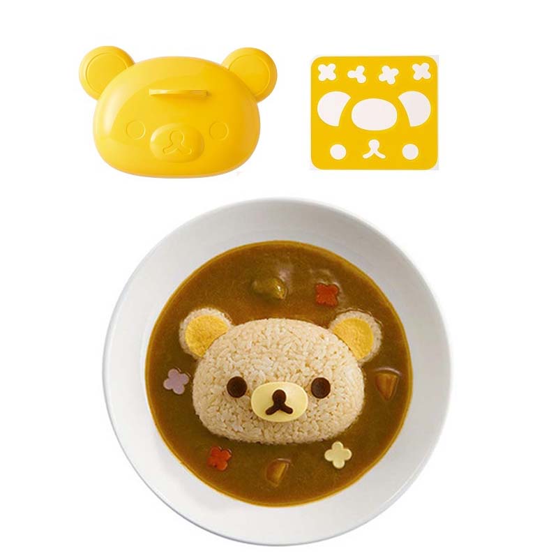 Khuôn làm cơm nắm hình động vật hoạt hình dễ thương cho bé