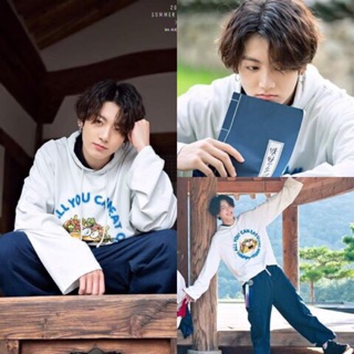 (Tặng ảnh BTS)Hoodie BTS JK HÌNH BÁNH KẸP
