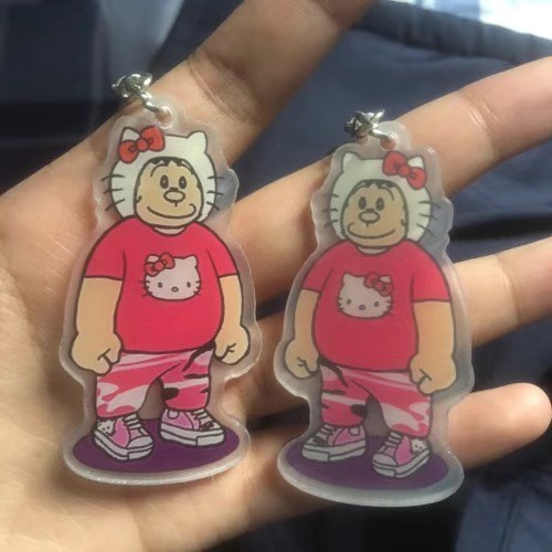 Móc khóa Chaien tín đồ hello kitty đôi tình yêu nam nữ dễ thương, Móc khóa Chaien bánh bèo hello kitty anime đẹp giá rẻ