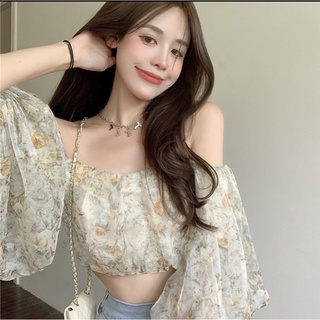 Váy trễ vai tay bồng tiểu thư Hanako