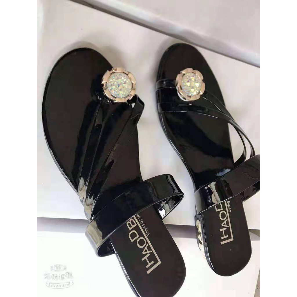 DÉP SANDAL XỎ NGÓN ĐÍNH ĐÁ NHẸ BỀN ĐẸP