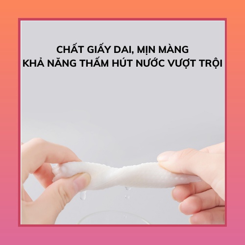 Khăn lau mặt khô tẩy trang Animerry - Khăn mặt 100% Bông tự nhiên, siêu mềm, dai, mịn