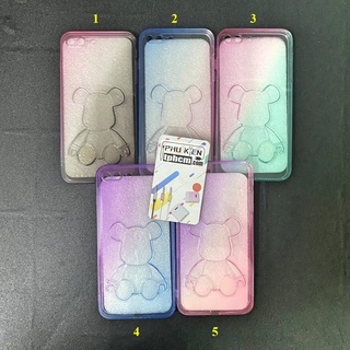 Ốp lưng iphone 7 plus - 8 plus dẻo trong suốt hình gấu