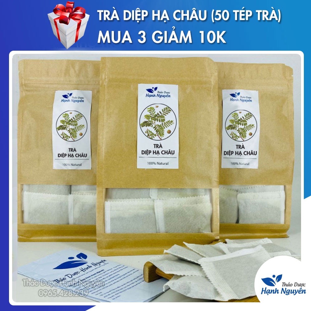 Trà diệp hạ châu túi lọc (bịch 50 túi lọc) thanh lọc cơ thể, giảm mỡ hiệu quả - Thảo dược Hạnh Nguyên