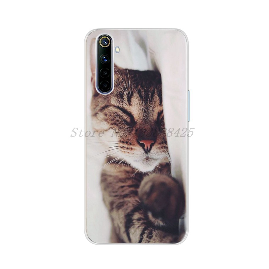 Case Realme 5 Pro 5i 6 6Pro 6i Cool Cover Cat Wolf Printed Casing Oppo Realme5i 6i Soft TPU Case Real me 5Pro 6 Pro Bag