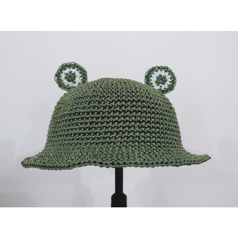 MŨ NÓN HÈ HANDMADE CHÚ ẾCH CHO BÉ ĐÁNG YÊU