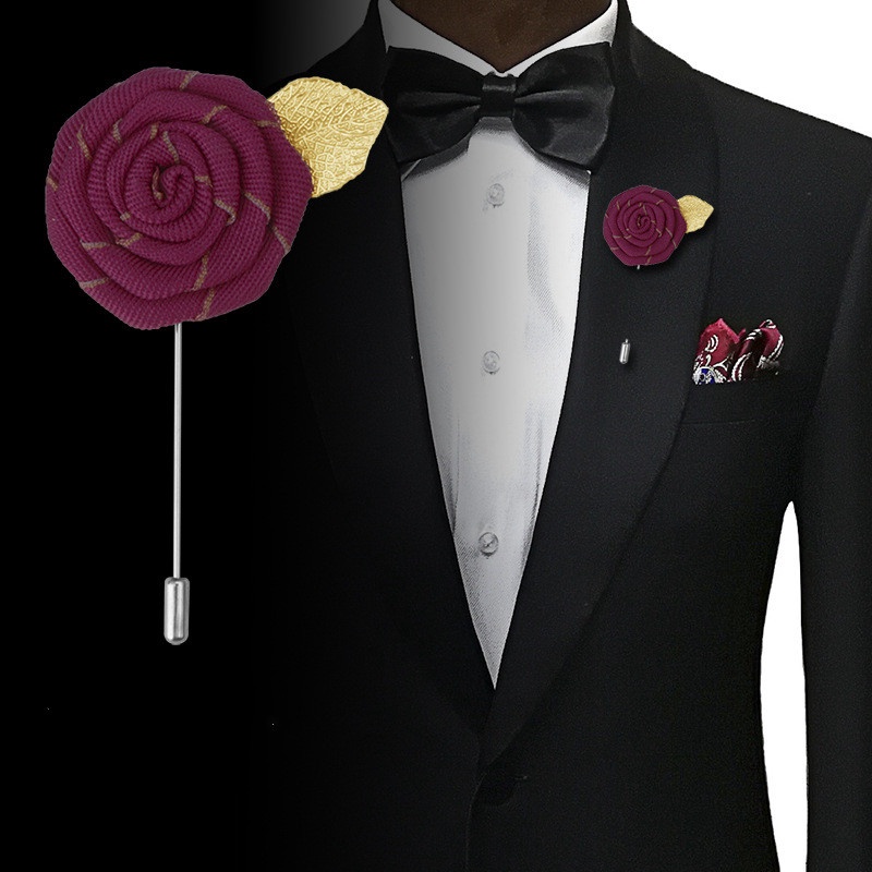 EFAN Ghim Cài Áo Hình Hoa Hồng Ma Trận Bằng Vải Dày Dặn Phong Cách Hàn Quốc Cho Nam Và Nữ