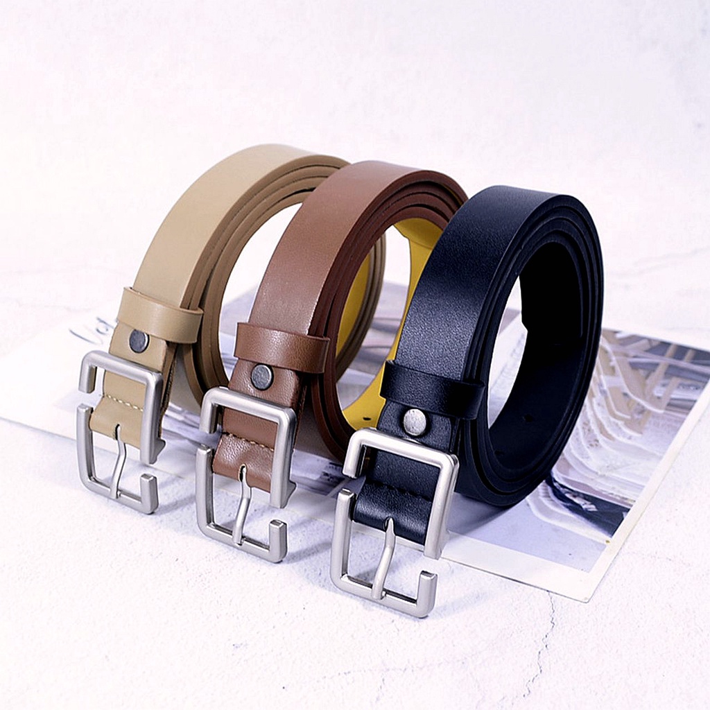 SmileFairyCC【COD &amp; Hàng Có Sẵn】Thắt Lưng Phối Khóa Cài Màu Đen Phong Cách Phương Tây Cho Nữ Sinh