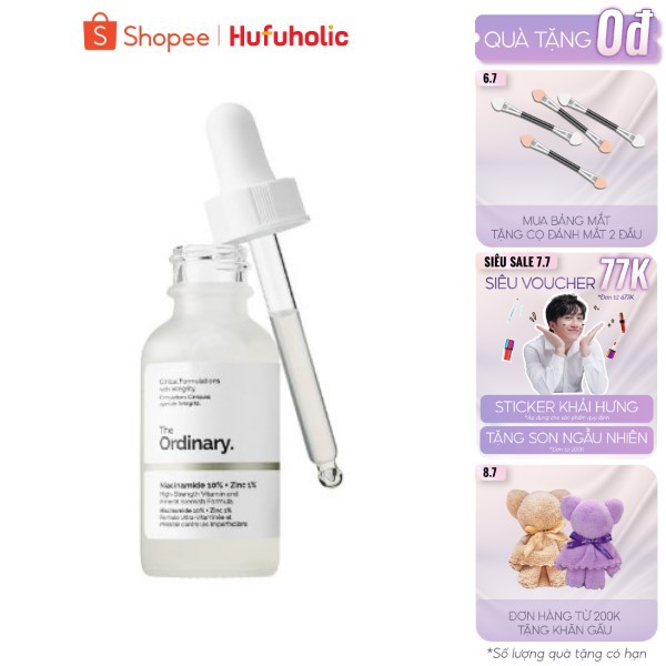 Serum Niacinamide 10% + Zinc 1% THE ORDINARY tinh chất giảm thâm mụn cải thiện da mụn ORDI27