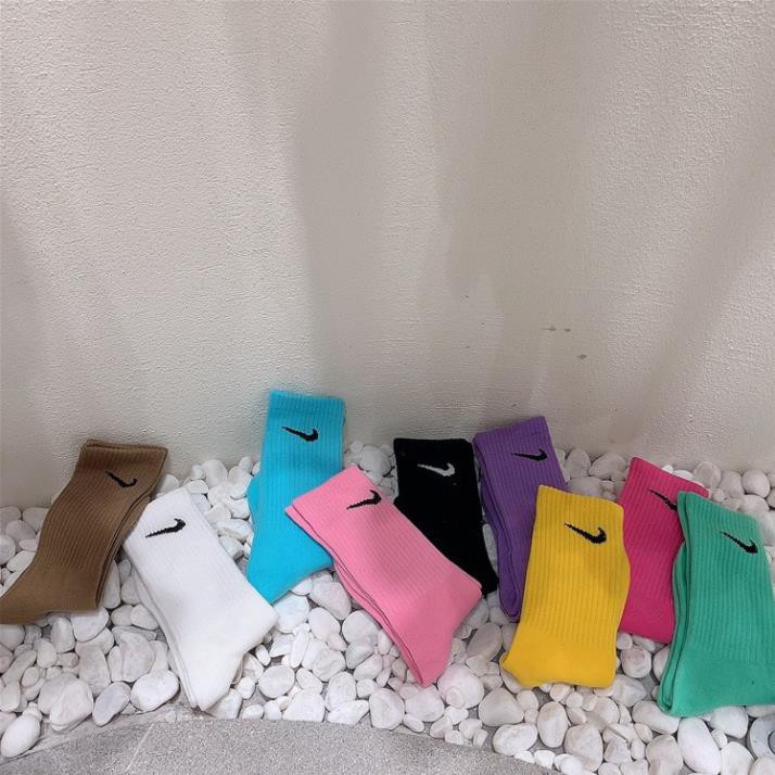 Tất Vớ Unisex Phong Cách Thể Thao In Logo NK Cổ Cao - LIPH STORE