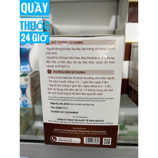 CHÍNH HÃNG Cốm dạ dày Curmin Bình Vị hộp 30 gói