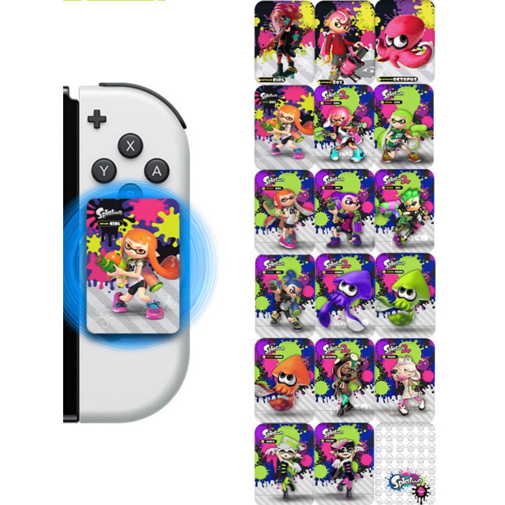 Set 17 Thẻ Game Bắn Chéo NFC Amiibo 3DS 3 2 1 Cho NS Switch WiiU