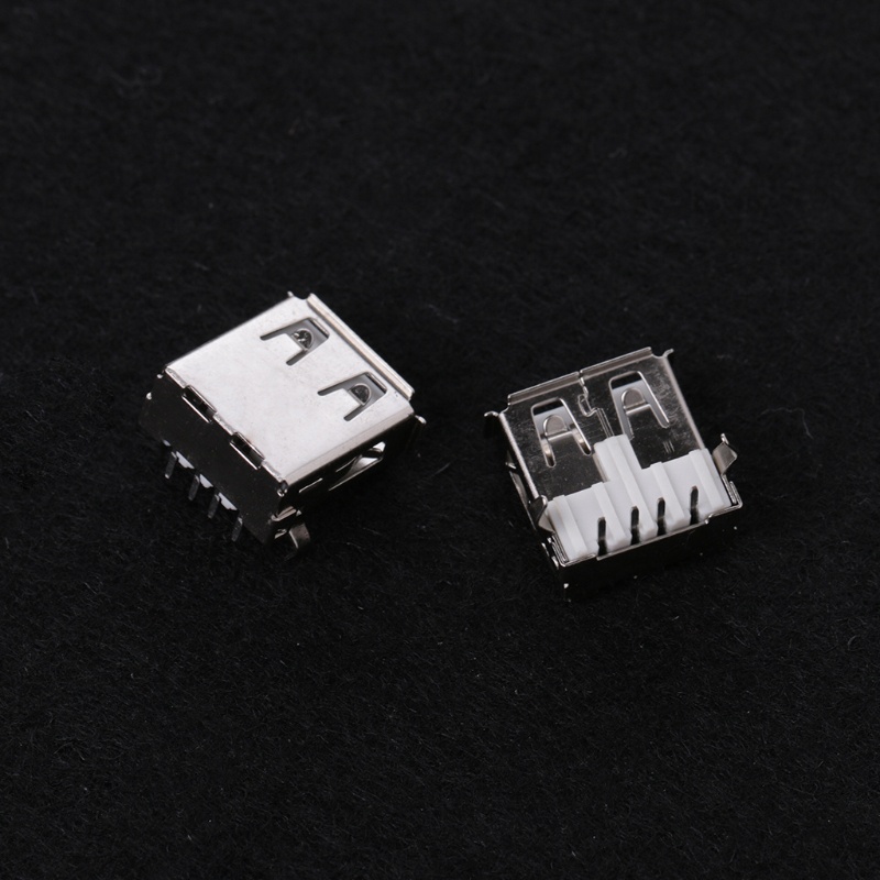 Set 10 Ổ Cắm USB 2.0 Type-A 4 Pin Góc Phải 90 Độ Tiện Dụng
