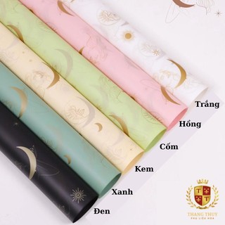 Giấy gói hoa bóng mờ một mặt hình trăng