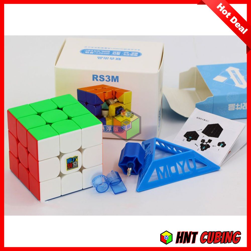 Rubik 3x3 MoYu RS3M 2021 MagLev Version (phiên bản RS3M 2020 thay thế lò xo bằng nam châm) HNT Cubing