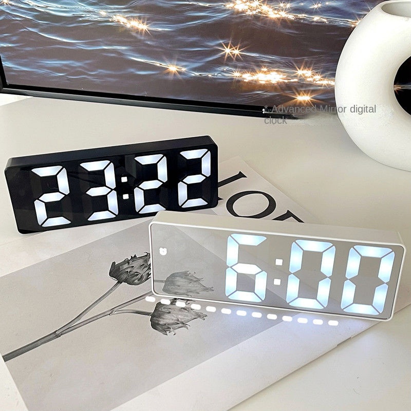 Đồng Hồ Báo Thức Điện Tử Thông Minh Đa Chức Năng Hiển Thị Nhiệt Độ Màn Hình LED Siêu Mỏng Cao Cấp