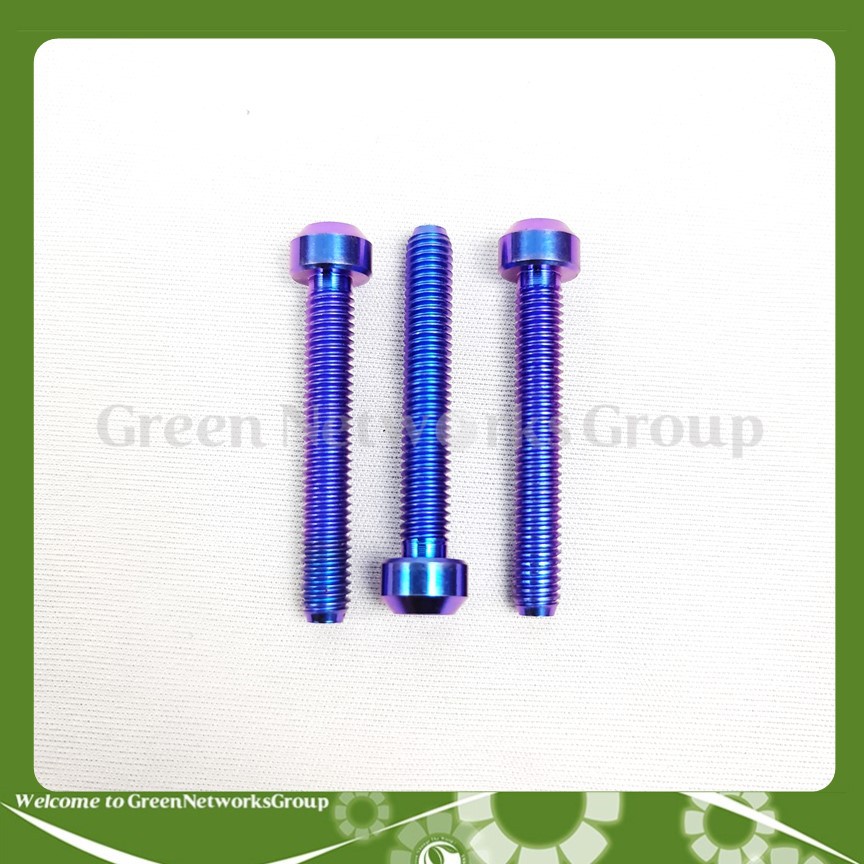 Ốc GR5 6 ly 40 Màu Xanh tím đầu dù bắt gù xe, lốc máy, cùm và nhiều vị trí thông dụng khác Greennetworks ( 1 Con )