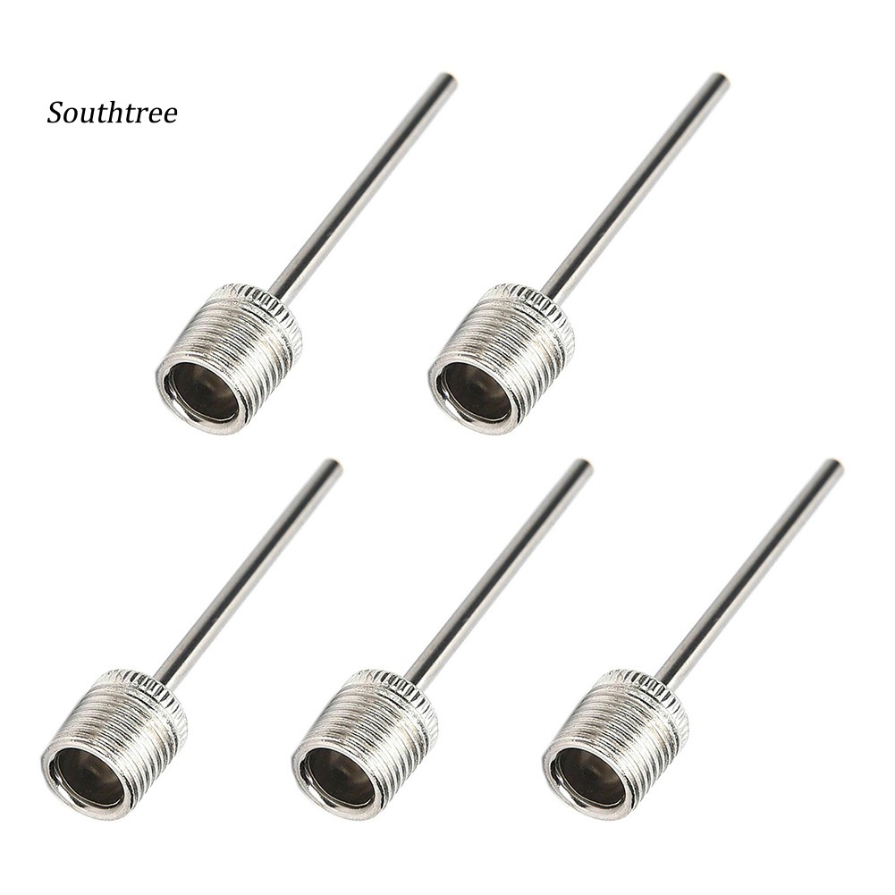 Bộ 5 Kim Bơm Hơi Bằng Kim Loại Kích Thước US Dùng Cho Bóng Đá / Bóng Rổ / Bóng Đá