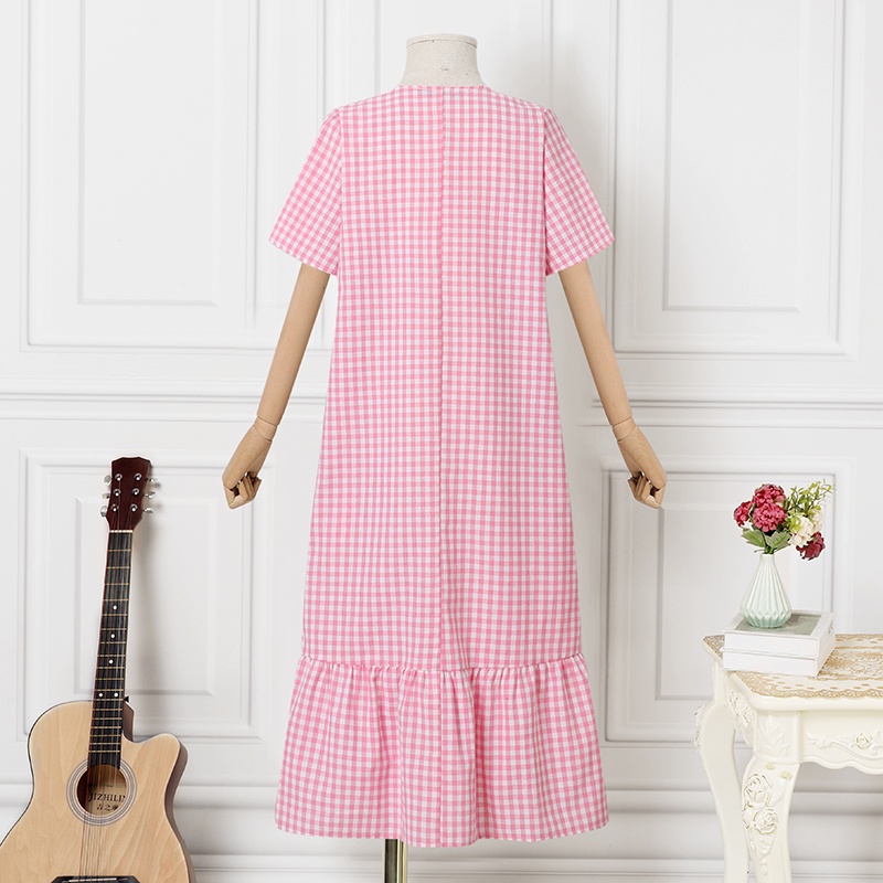 Đầm dáng rộng Zanzea tay ngắn cổ chữ v thời trang trẻ trung cho nữ