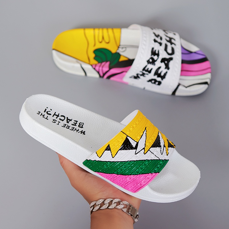 Xăng đan Nhiều Màu Thời Trang Cho Cặp Đôi | Dép Màu Đen/Vàng Hợp Thời Trang Cho Nam Và Nữ | Kasut Lelaki