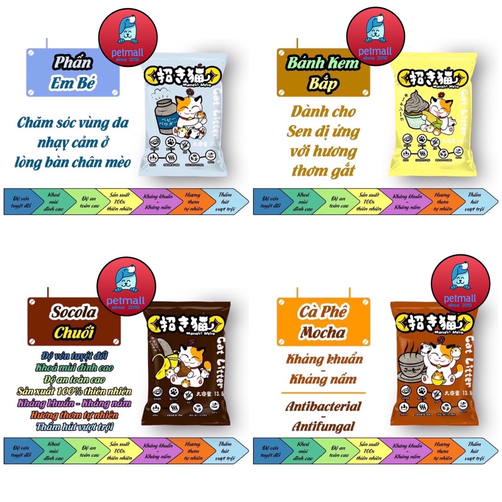 CÁT NHẬT MANEKI NEKO 5L -CÁT VỆ SINH CHO MÈO