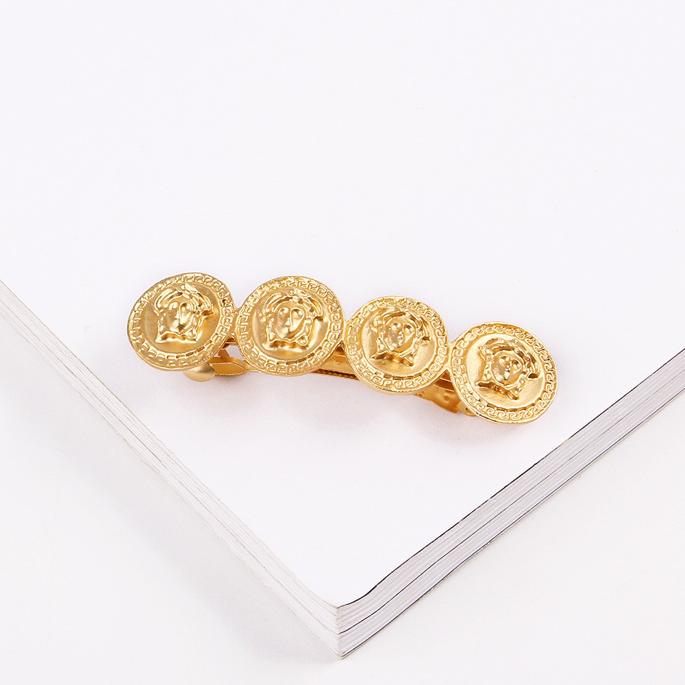 New fashion spring clip Mei*Du*sha metal texture clip side clip B19-A