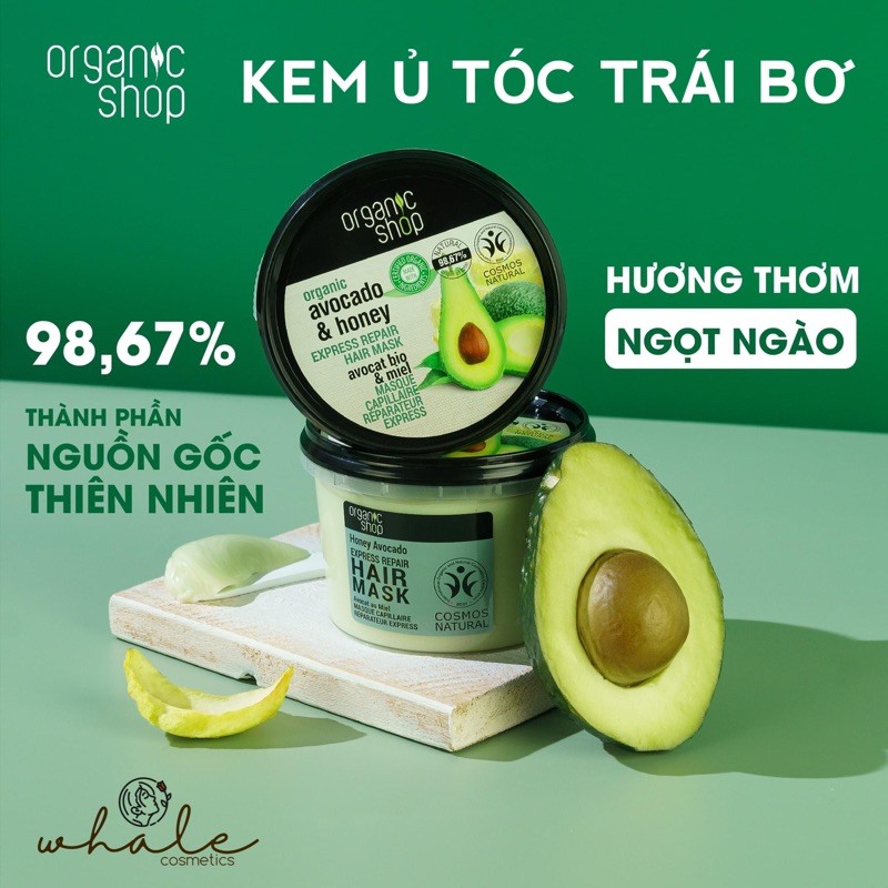 Kem Ủ Tóc Organic Shop 250ml