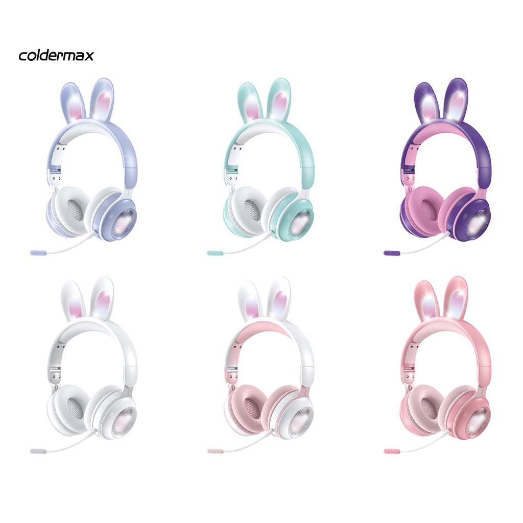 Tai nghe gập gọn hình tai thỏ đáng yêu nhẹ nhàng 3.5mm