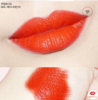 Son MAC Lady Danger 607 Màu Đỏ Cam – Matte